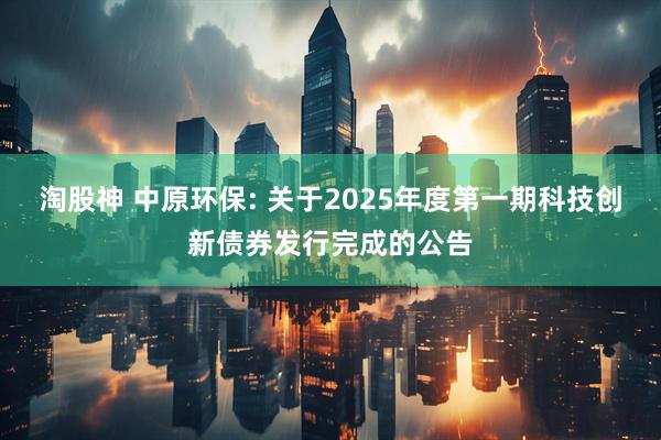 淘股神 中原环保: 关于2025年度第一期科技创新债券发行完成的公告