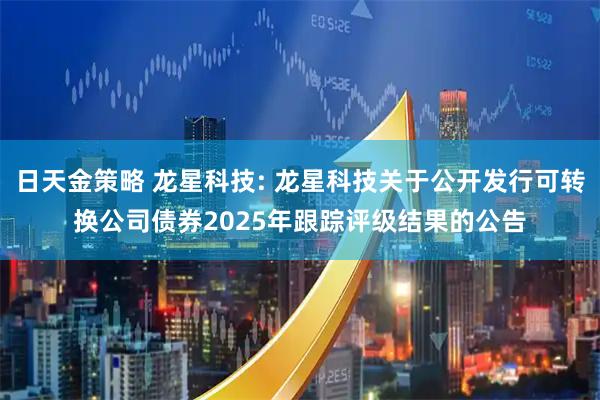 日天金策略 龙星科技: 龙星科技关于公开发行可转换公司债券2025年跟踪评级结果的公告