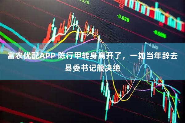 富农优配APP 陈行甲转身离开了，一如当年辞去县委书记般决绝